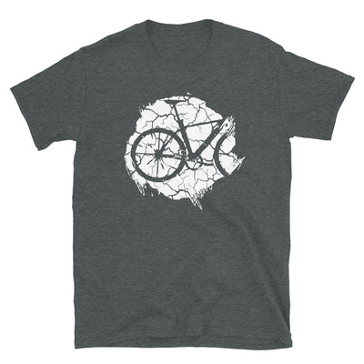 Grunge Kreis - Radfahren - T-Shirt (Unisex) fahrrad Dark Heather
