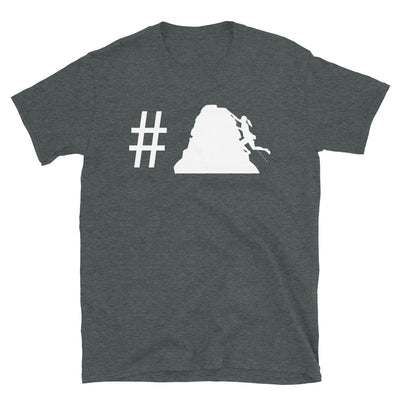 Hashtag - Klettern Für Frauen - T-Shirt (Unisex) klettern Dark Heather