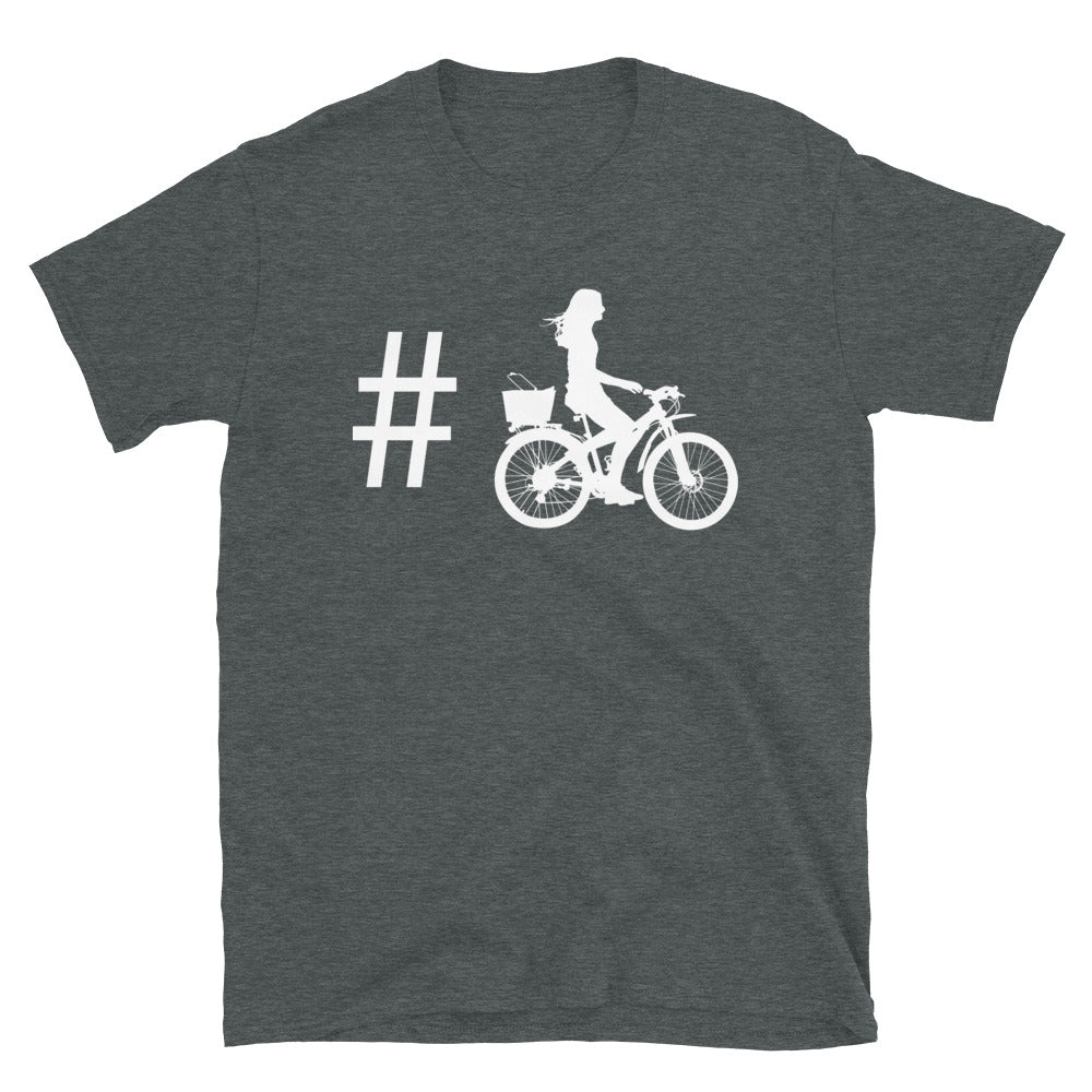 Hashtag - Radfahren Für Frauen - T-Shirt (Unisex) fahrrad Dark Heather