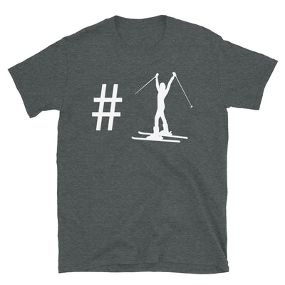 Hashtag - Skifahren Für Frauen - T-Shirt (Unisex) klettern ski Dark Heather