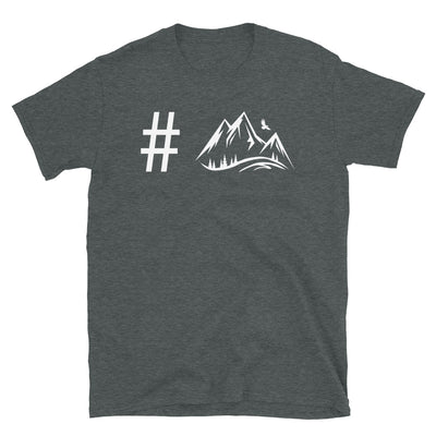 Hashtag - Berg - T-Shirt (Unisex) berge Dark Heather