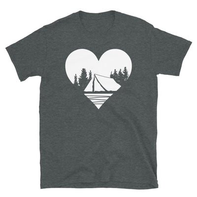 Herz - Camping - T-Shirt (Unisex) camping Dark Heather