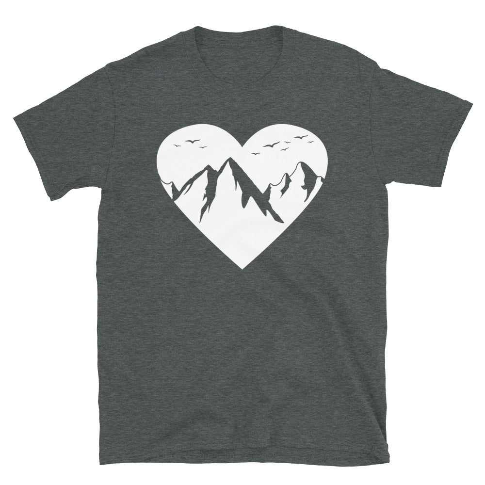 Herz Für Berge - T-Shirt (Unisex) berge Dark Heather