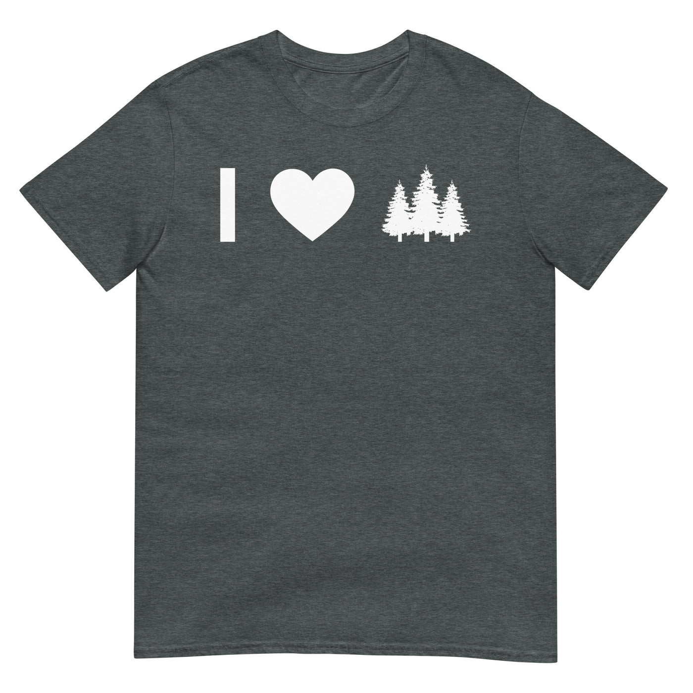 Herz Und Bäume - T-Shirt (Unisex) camping xxx yyy zzz Dark Heather