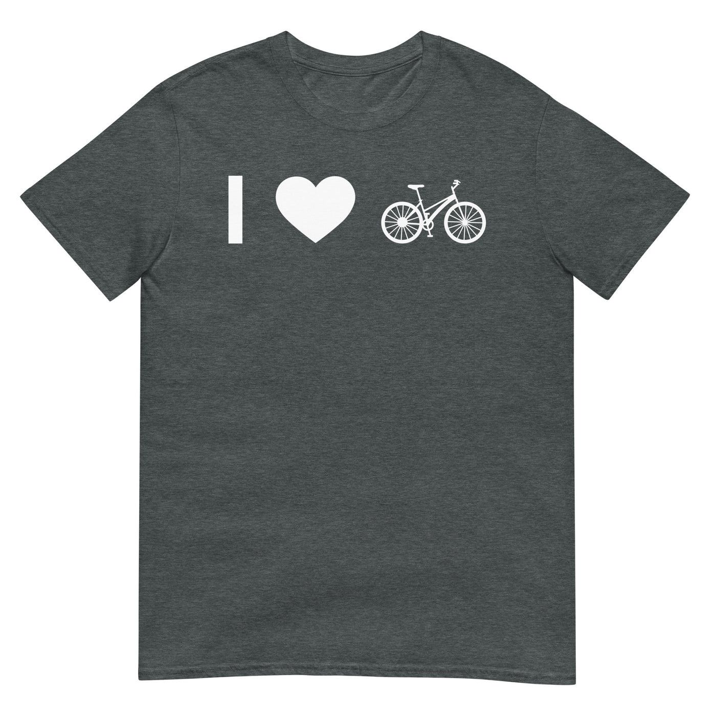 Herz Und Radfahren - T-Shirt (Unisex) fahrrad xxx yyy zzz Dark Heather