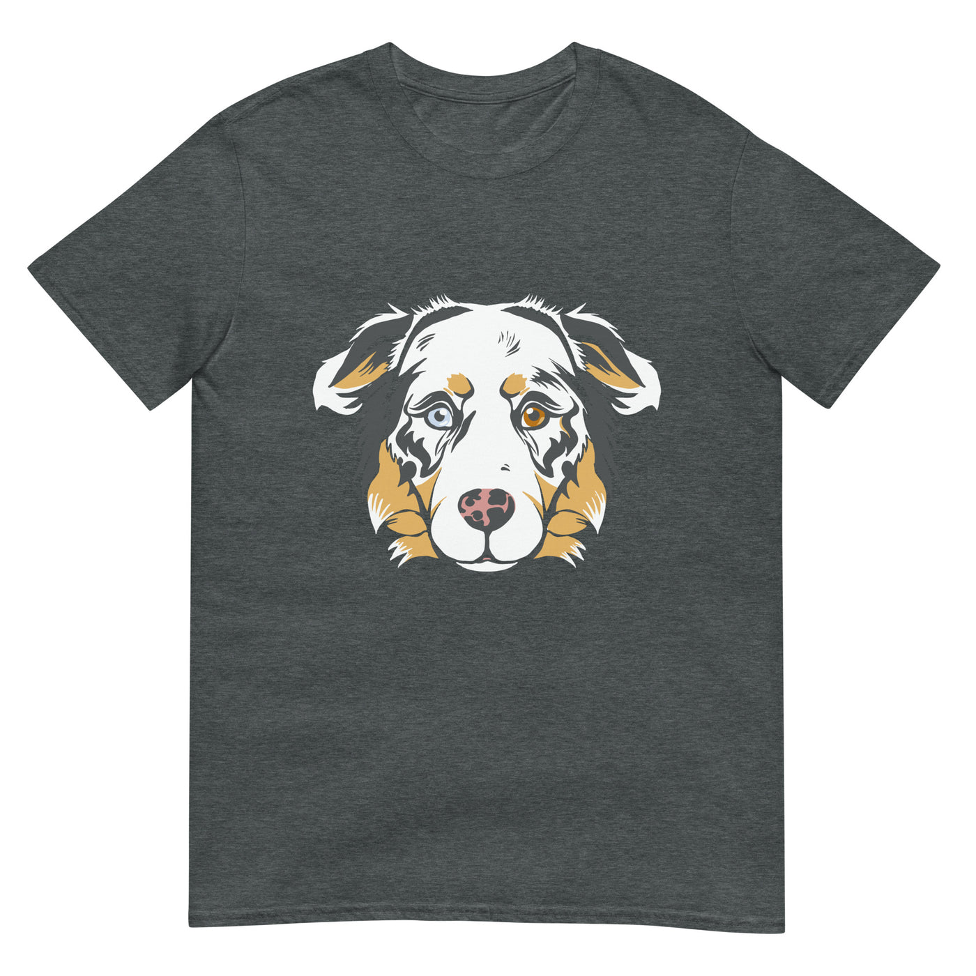 Australischer Schäferhund mit unterschiedlichen Augenfarben - Herren T-Shirt Other_Niches xxx yyy zzz Dark Heather