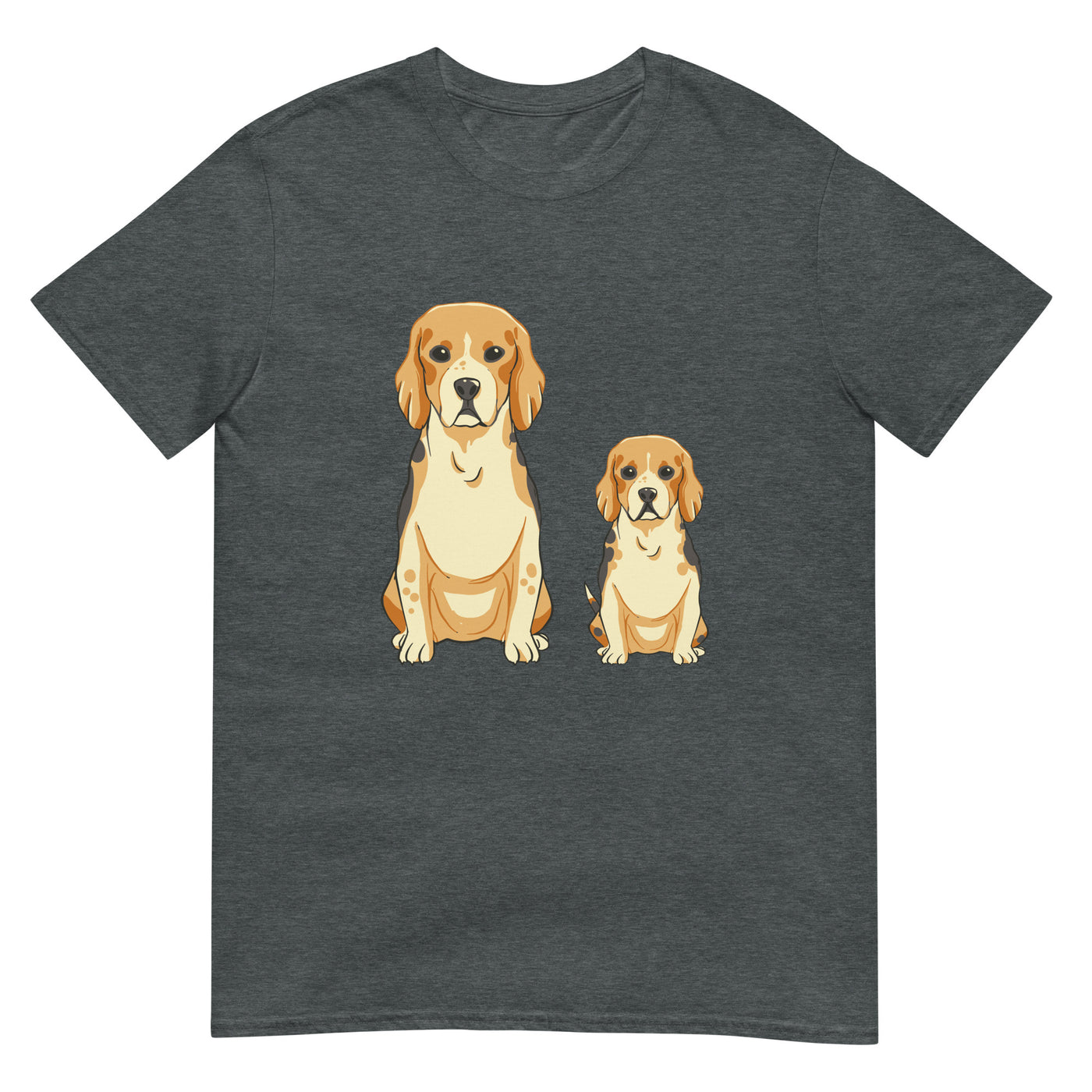 Beagle Hunde und einer davon ein Welpe - Herren T-Shirt Other_Niches xxx yyy zzz Dark Heather