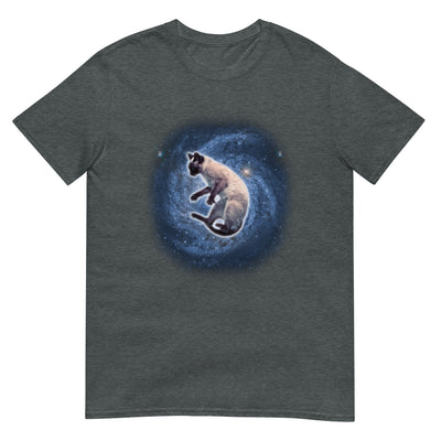 Katze im Galaxie-Universum - Herren T-Shirt Other_Niches xxx yyy zzz Dark Heather