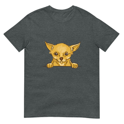Chihuahua Gesichtsporträt, das lustig ist - Herren T-Shirt Other_Niches xxx yyy zzz Dark Heather