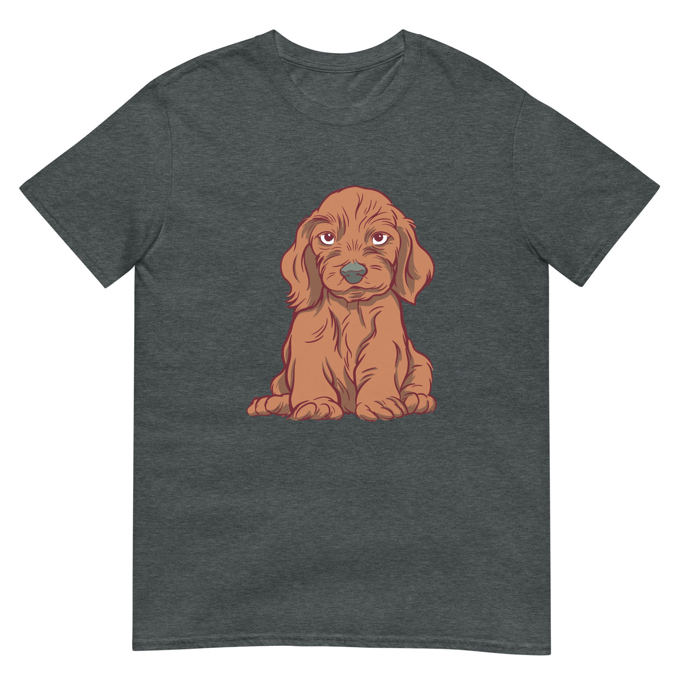 Mops Hund mit süßem Blick - Herren T-Shirt Other_Niches xxx yyy zzz Dark Heather