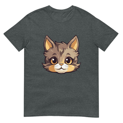 Gesicht einer lustigen Katze - Porträt - Herren T-Shirt Other_Niches xxx yyy zzz Dark Heather