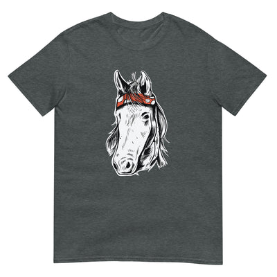 Handgezeichnetes Pferdegesichtsporträt - Herren T-Shirt Other_Niches xxx yyy zzz Dark Heather