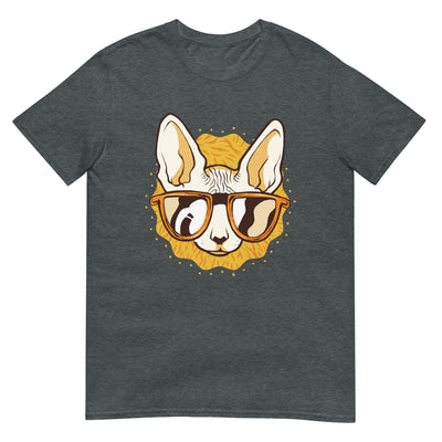 Sphynx-Hund mit Sonnenbrille - Gesichtsporträt - Herren T-Shirt Other_Niches xxx yyy zzz Dark Heather