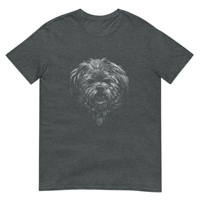 Terrier Shih-Tzu Hund - Monochrome Fotografie - Herren T-Shirt Other_Niches xxx yyy zzz Dark Heather
