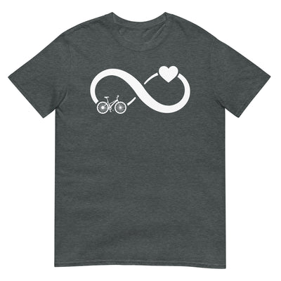 Infinity Heart and Cycling - T-Shirt (Unisex) fahrrad xxx yyy zzz Dark Heather