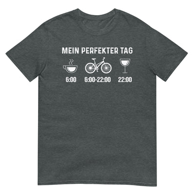 Mein Perfekter Tag - T-Shirt (Unisex) fahrrad xxx yyy zzz Dark Heather