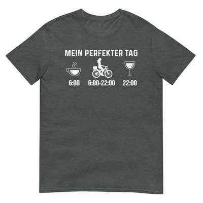 Mein Perfekter Tag 2 - T-Shirt (Unisex) fahrrad xxx yyy zzz Dark Heather