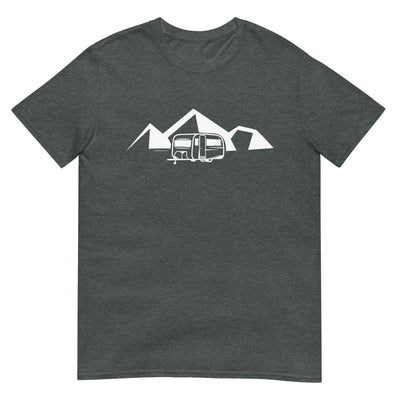 Berge - Camping Caravan - T-Shirt (Unisex) camping xxx yyy zzz Dark Heather