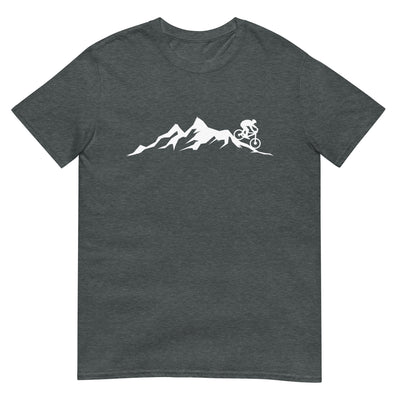 Berge - Mountainbike - (M) - T-Shirt (Unisex) xxx yyy zzz Dark Heather