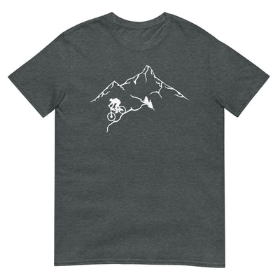 Berge - Mountaingbiking - (M) - T-Shirt (Unisex) xxx yyy zzz Dark Heather