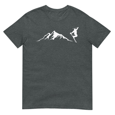 Berge - Skifahren - (14) - T-Shirt (Unisex) klettern ski xxx yyy zzz Dark Heather