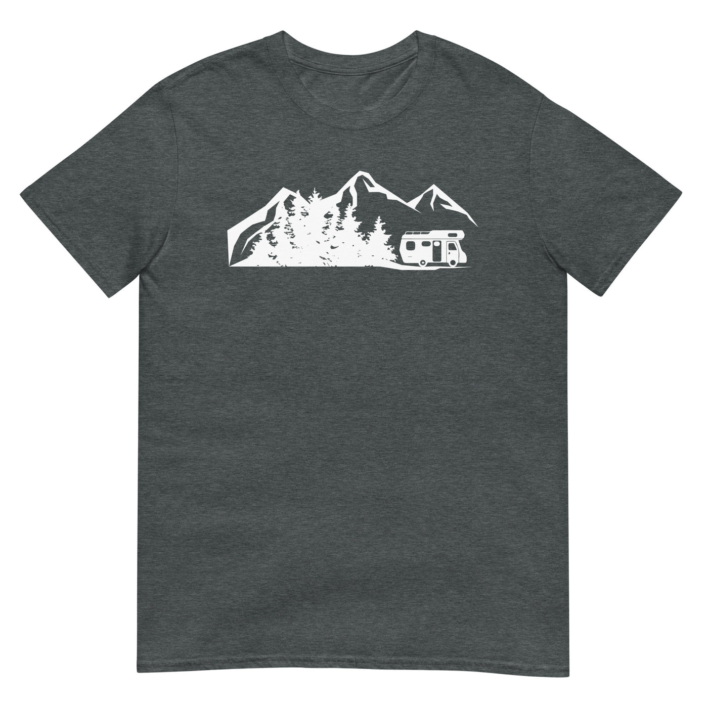 Berge - Bäume - Camping Van - T-Shirt (Unisex) camping xxx yyy zzz Dark Heather