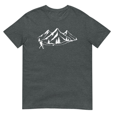 Berge 1 und Wandern - T-Shirt (Unisex) wandern xxx yyy zzz Dark Heather
