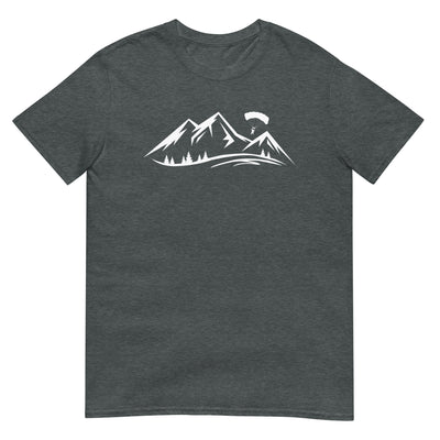 Berge und Paragleiten - T-Shirt (Unisex) berge xxx yyy zzz Dark Heather