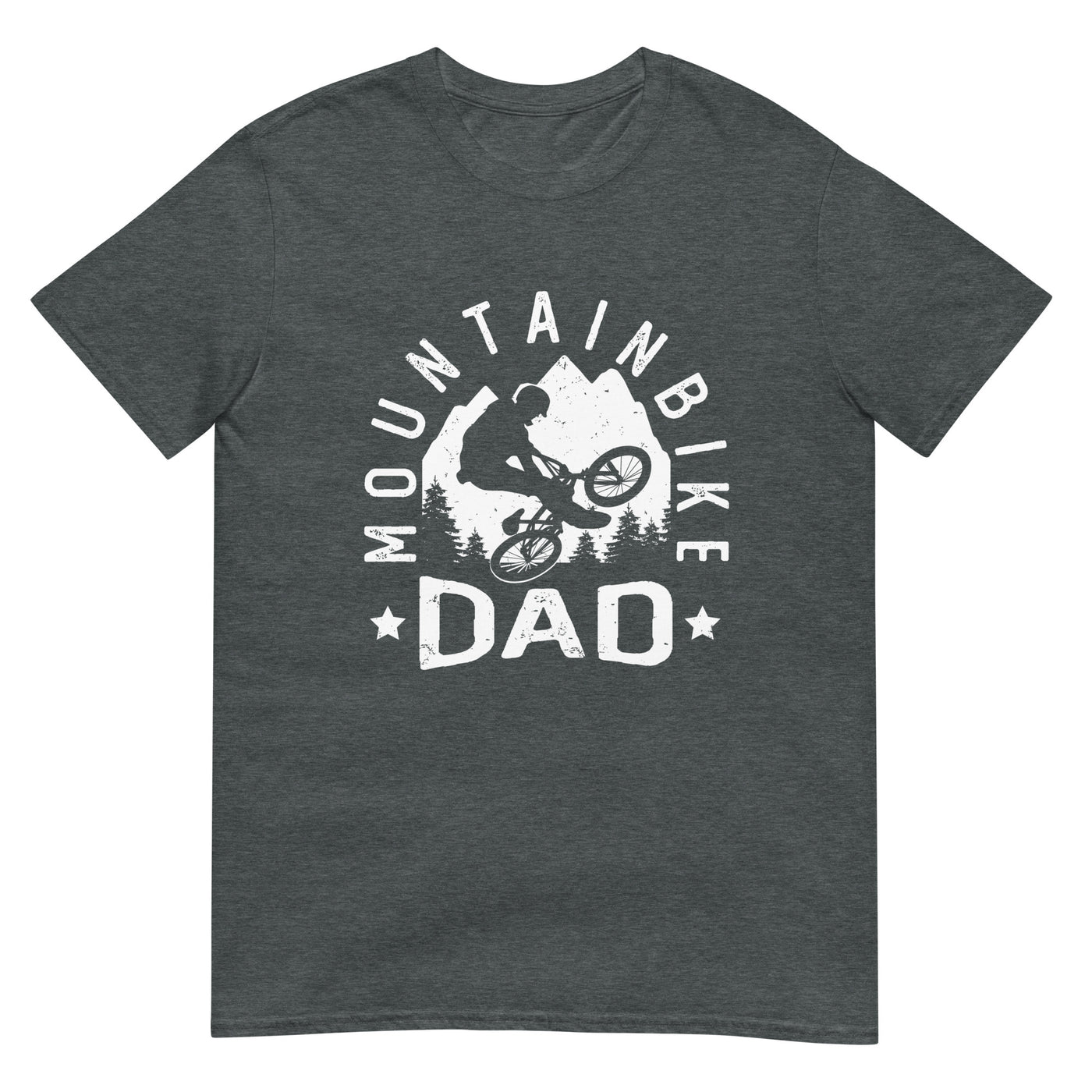 Mountainbike Dad - (M) - T-Shirt (Unisex) xxx yyy zzz Dark Heather