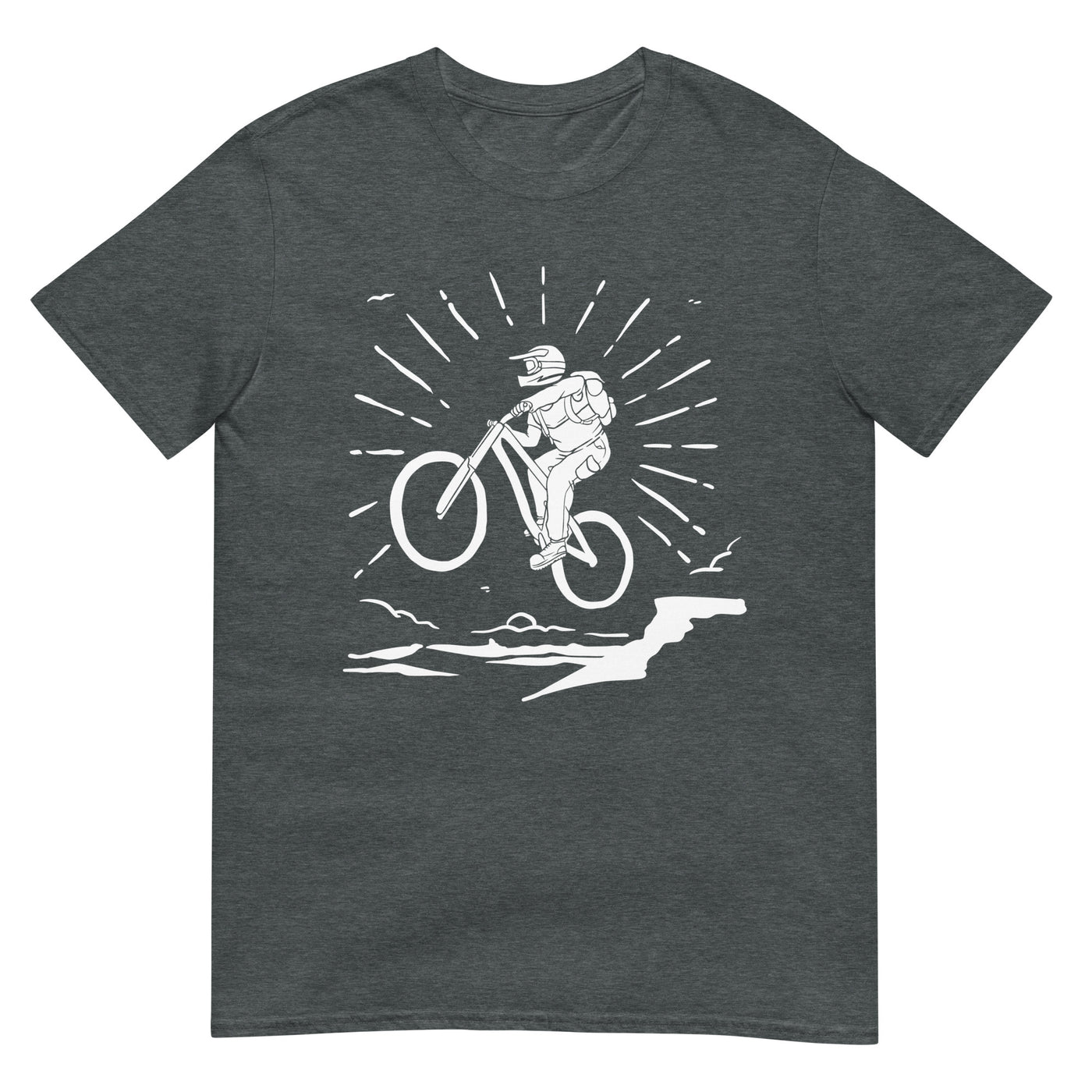 Mountainbiken - (M) - T-Shirt (Unisex) xxx yyy zzz Dark Heather