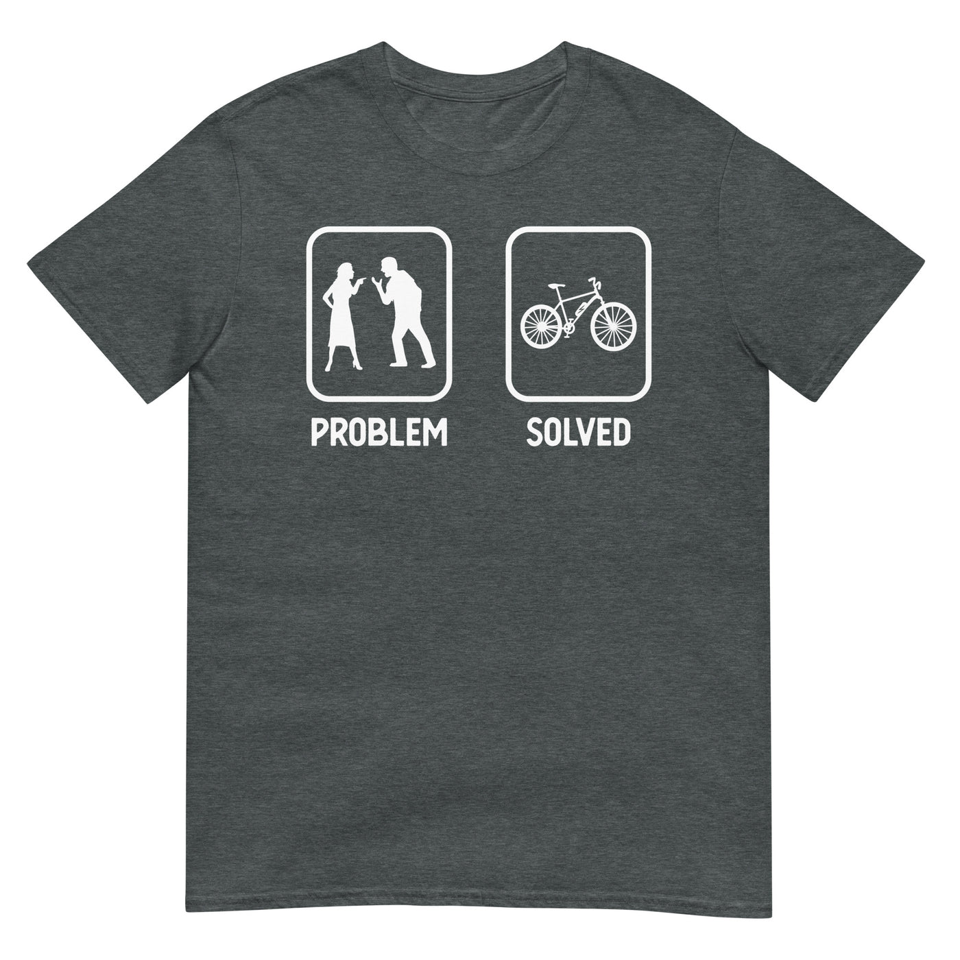 Problem Solved - E-Bike - T-Shirt (Unisex) e-bike xxx yyy zzz Dark Heather
