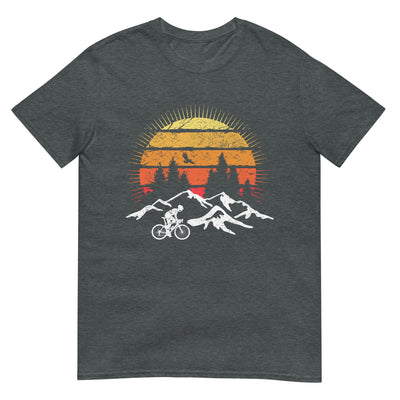 Radfahrer und Sonne Vintage - T-Shirt (Unisex) fahrrad xxx yyy zzz Dark Heather