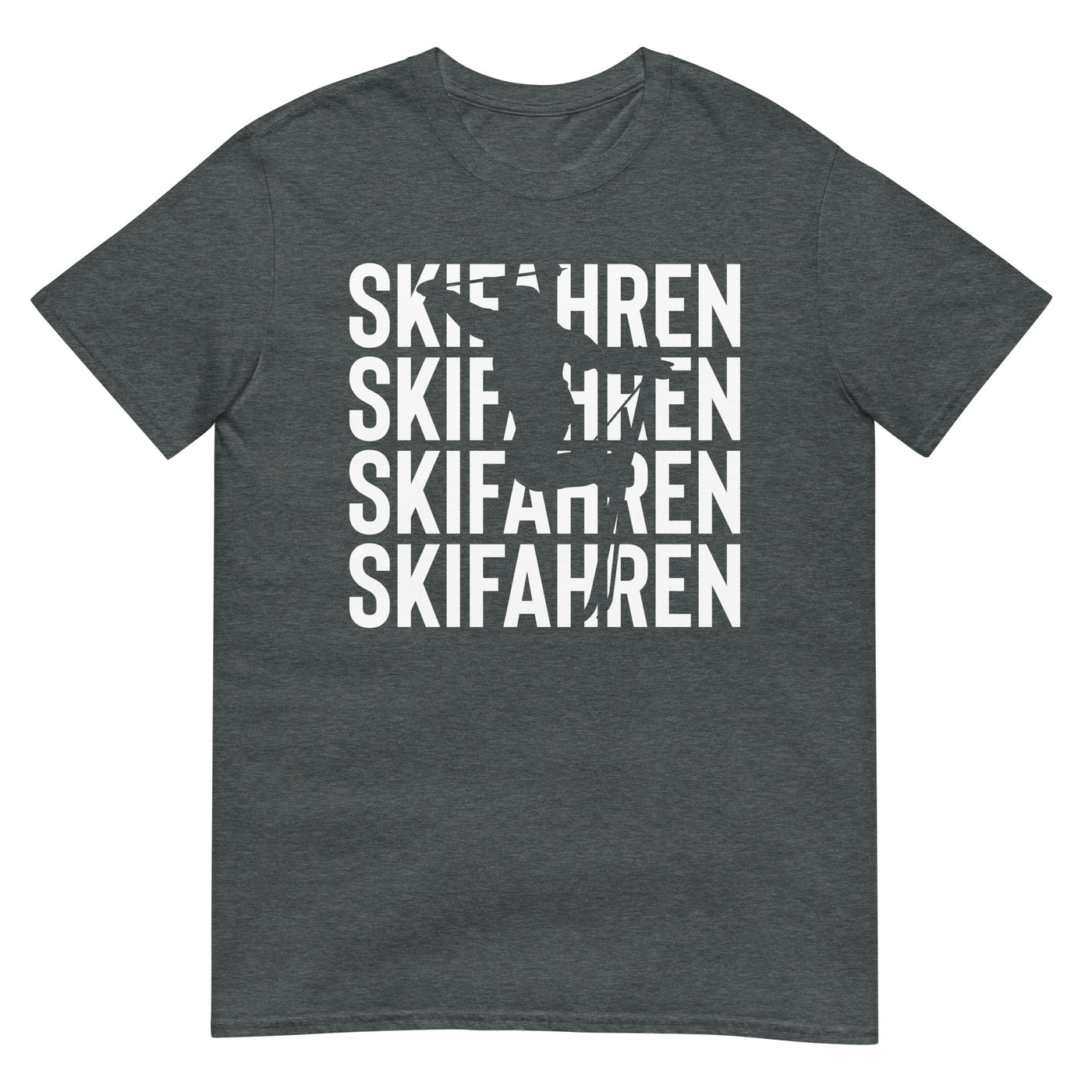 Skifahren - T-Shirt (Unisex) klettern ski xxx yyy zzz Dark Heather