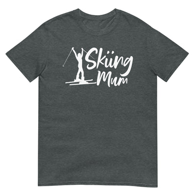 Skifahren Mum - T-Shirt (Unisex) klettern ski xxx yyy zzz Dark Heather