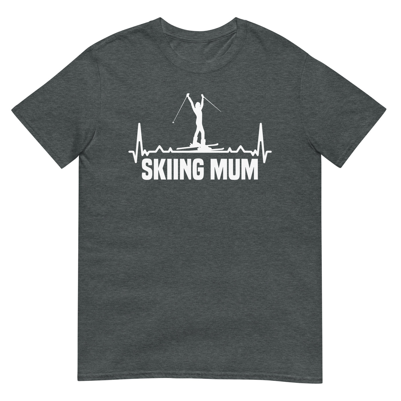 Skifahren Mum 1 - T-Shirt (Unisex) klettern ski xxx yyy zzz Dark Heather