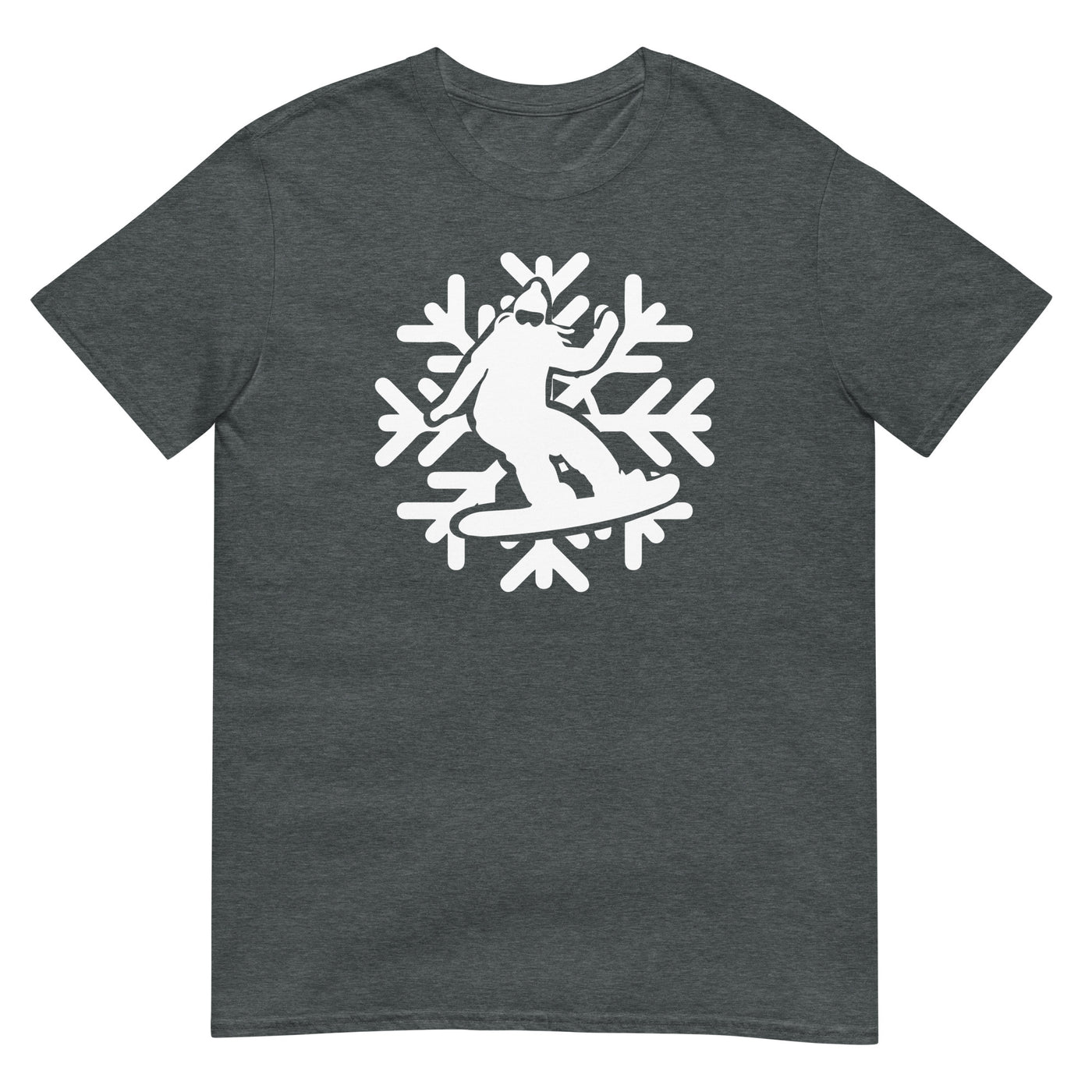 Snowflake - Snowboarding - T-Shirt (Unisex) snowboarden xxx yyy zzz Dark Heather