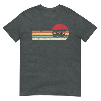 Sonne und Retro Linies - Camping Van - (C) - Unisex Basic Softstyle T-Shirt | Gildan 64000