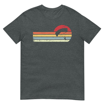 Sonne und Retro Linies - Paragleiten - T-Shirt (Unisex) berge xxx yyy zzz Dark Heather