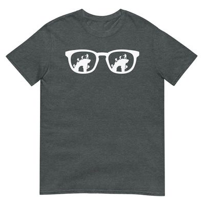 Sonnenbrille und Klettern - T-Shirt (Unisex) klettern xxx yyy zzz Dark Heather