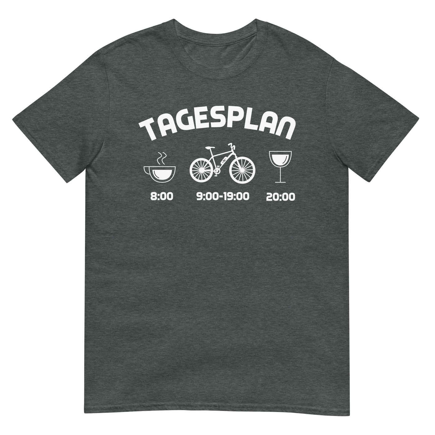 Tagesplan - T-Shirt (Unisex) e-bike xxx yyy zzz Dark Heather