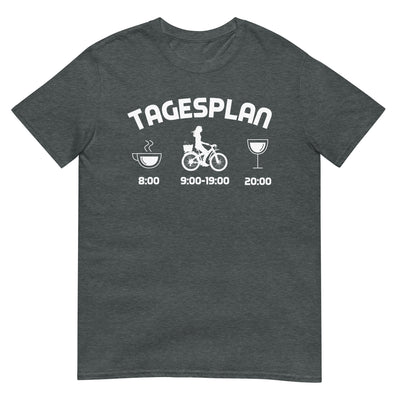 Tagesplan - T-Shirt (Unisex) fahrrad xxx yyy zzz Dark Heather