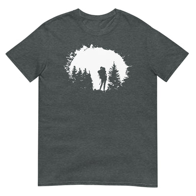 Bäume - Wandern - - T-Shirt (Unisex) wandern xxx yyy zzz Dark Heather