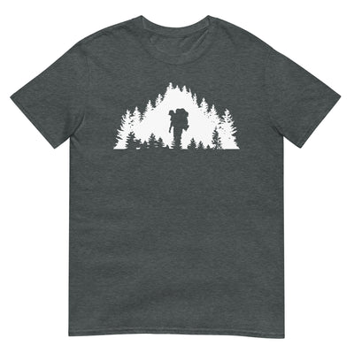 Bäume - Wandern - T-Shirt (Unisex) wandern xxx yyy zzz Dark Heather