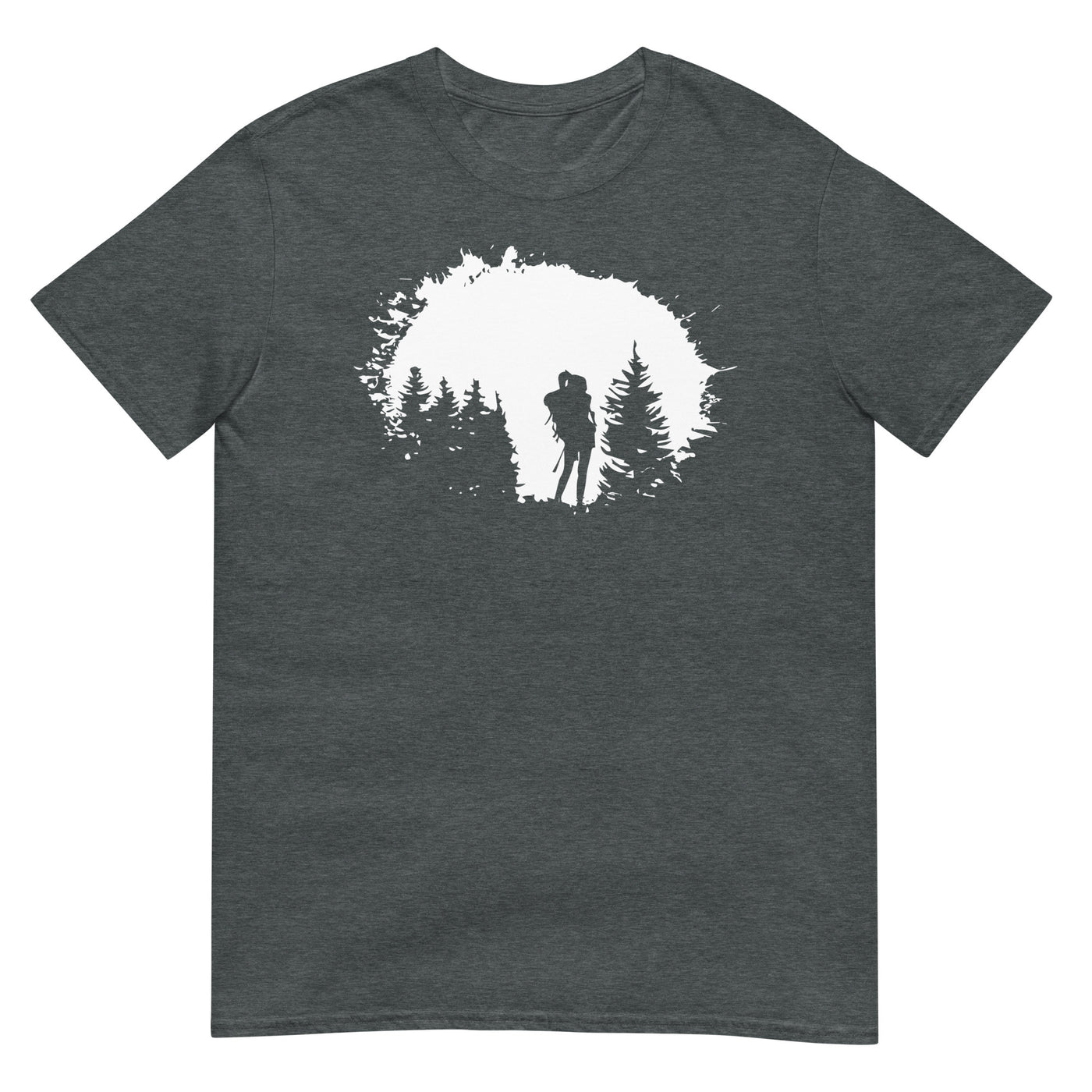 Bäume - Wandern - T-Shirt (Unisex) wandern xxx yyy zzz Dark Heather