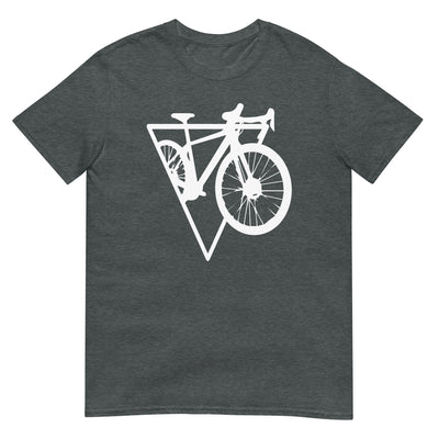 Dreieck - Radfahren - T-Shirt (Unisex) fahrrad xxx yyy zzz Dark Heather