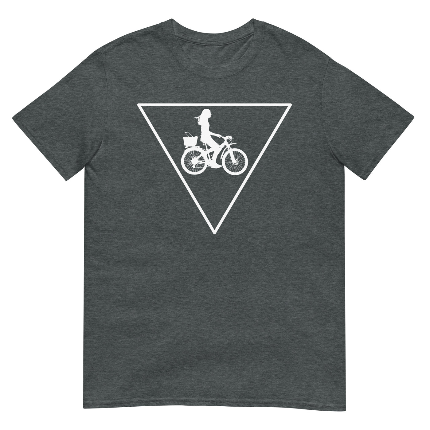 Dreieck und Radfahren - - T-Shirt (Unisex) fahrrad xxx yyy zzz Dark Heather