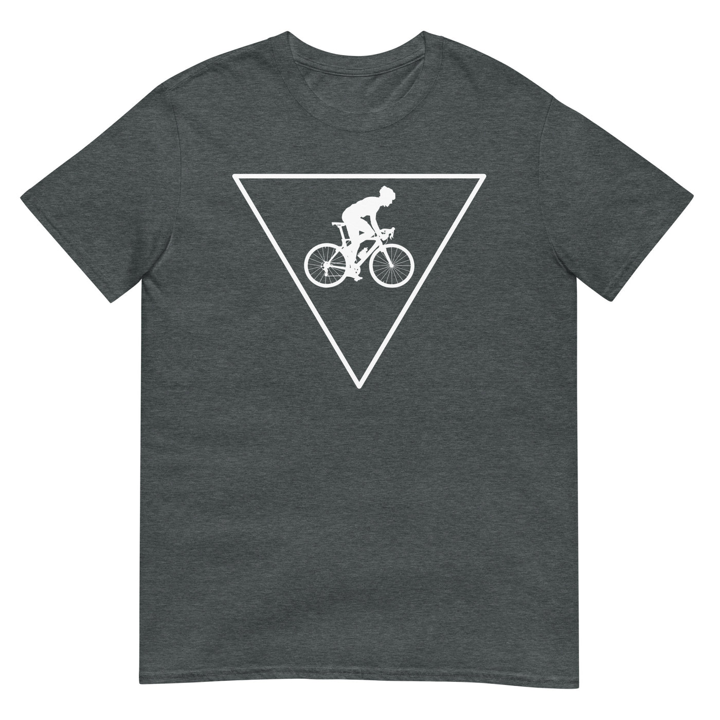 Dreieck und Radfahren - (F) - T-Shirt (Unisex) fahrrad xxx yyy zzz Dark Heather