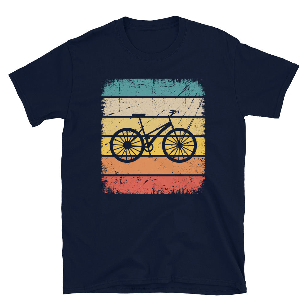 Vintage Square And Cycling - T-Shirt (Unisex) fahrrad Navy
