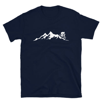 Mountain - Mountainbike - T-Shirt (Unisex) mountainbike Navy