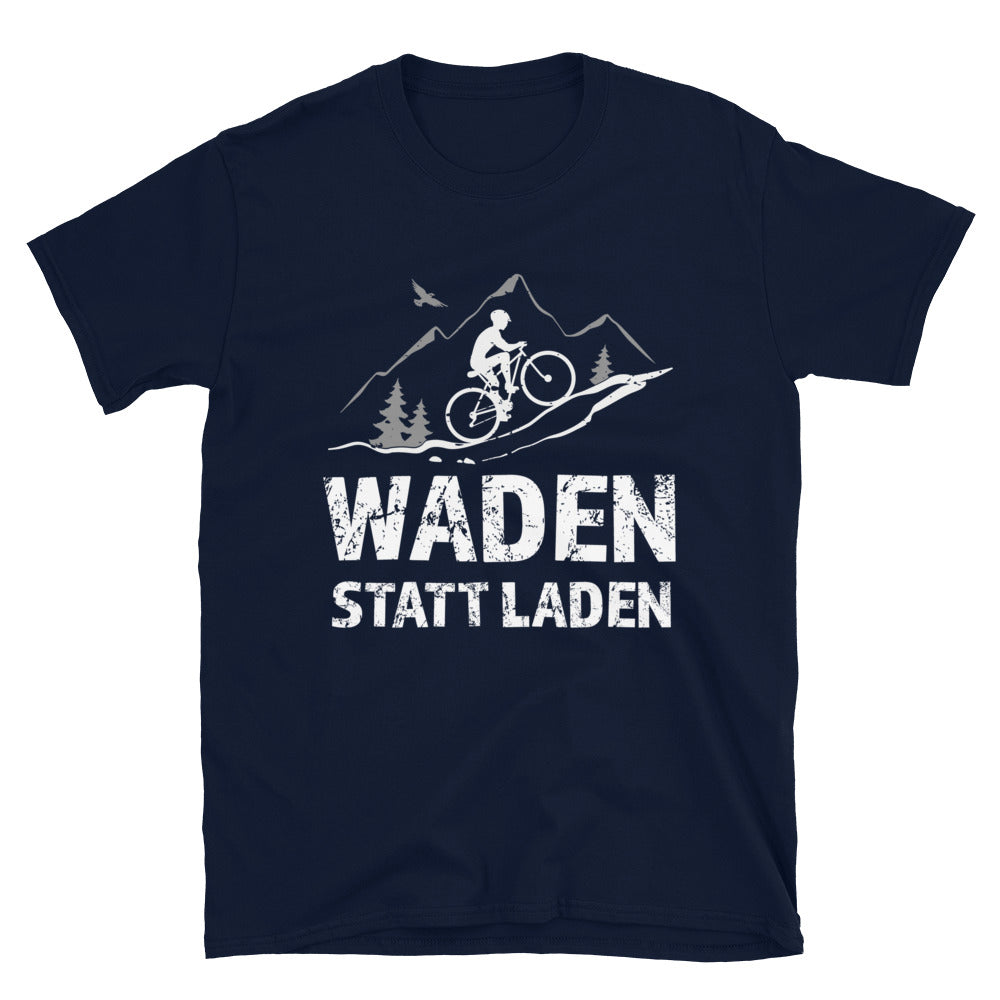 Waden Statt Laden - T-Shirt (Unisex) fahrrad mountainbike Navy